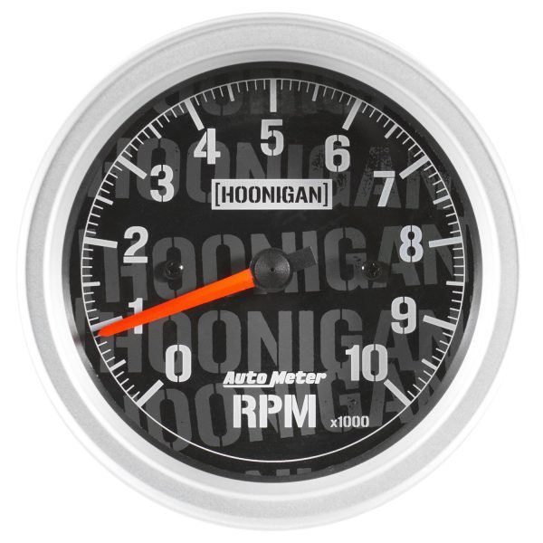 3-3/8 in. TACHOMETER, 0-10,000 RPM, IN-DASH, HOONIGAN