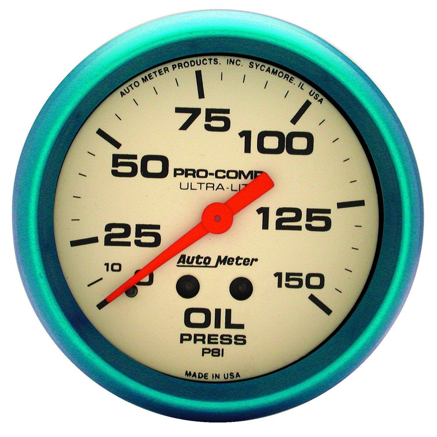 2-5/8 in. OIL PRESSURE, 0-150 PSI, ULTRA-NITE