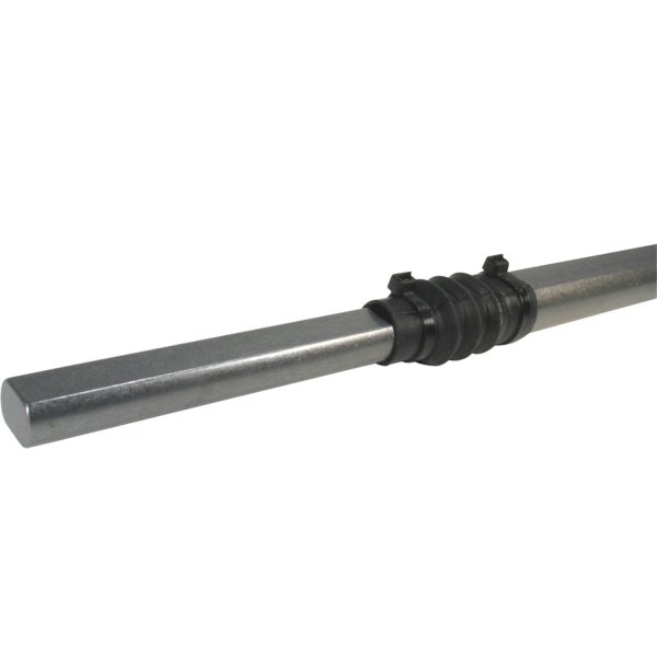 Borgeson - Steering Shaft - P/N: 460018 - Steel collapsible steering shaft. 18-1/2 in. Length with 3/4 in. Double-D and 1 in. Double-D ends.