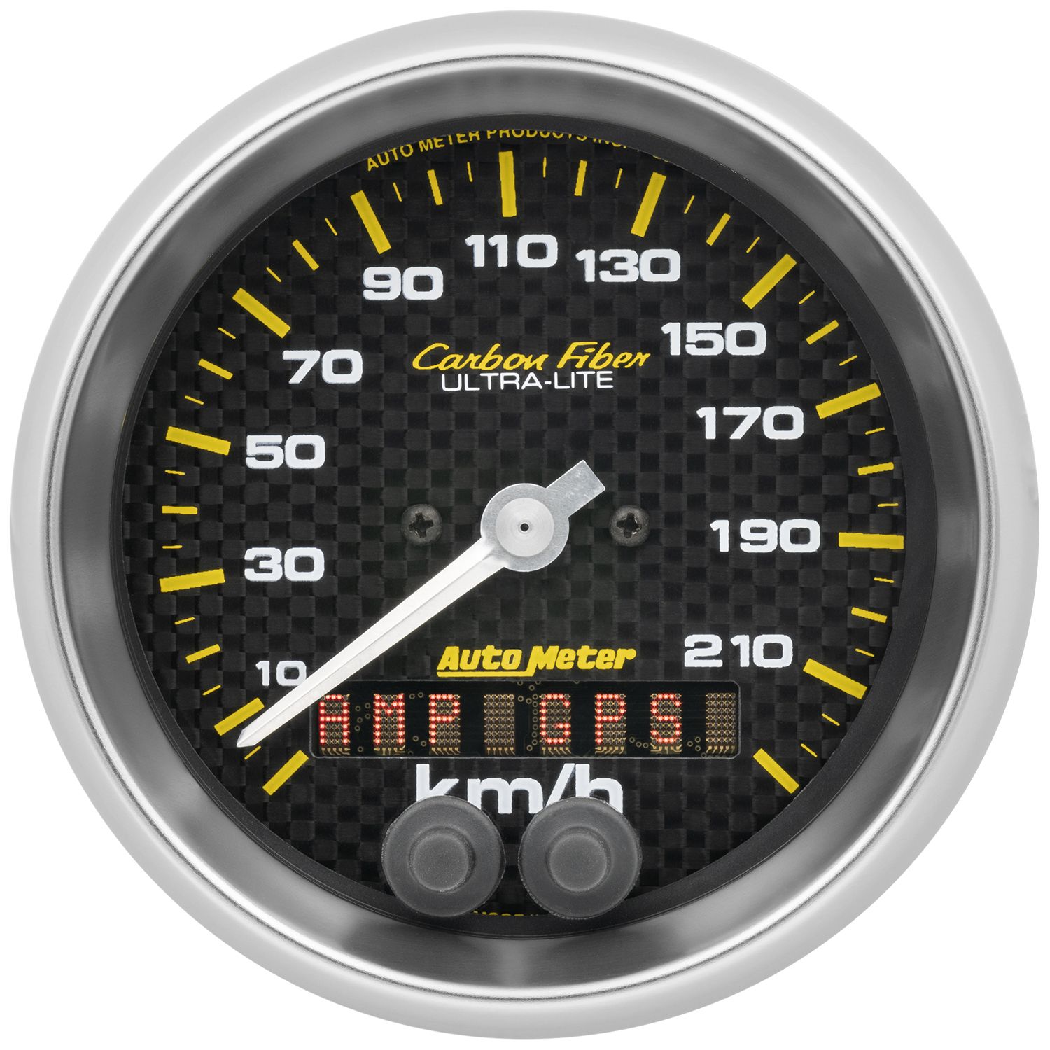 3-3/8 in. GPS SPEEDOMETER, 0-225 KM/H, CARBON FIBER