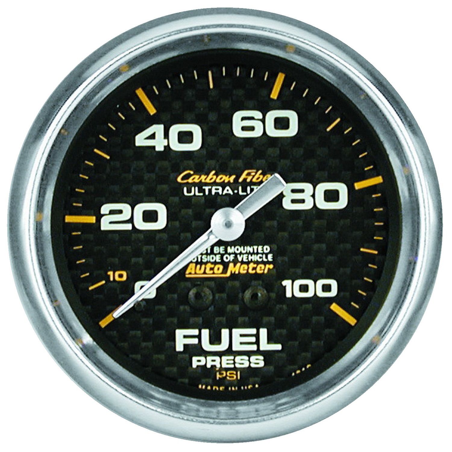 2-5/8 in. FUEL PRESSURE, 0-15 PSI, CARBON FIBER