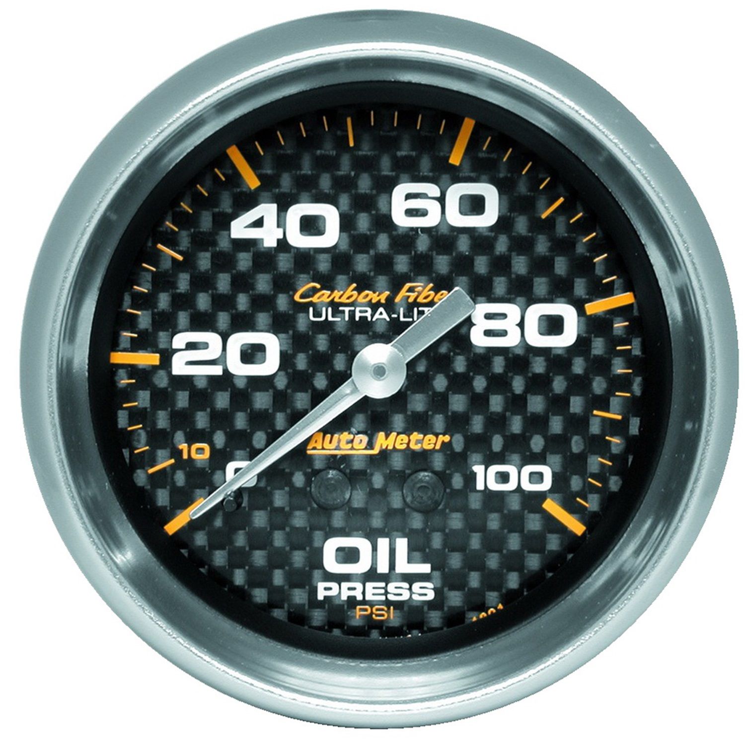 2-5/8 in. OIL PRESSURE, 0-100 PSI, CARBON FIBER