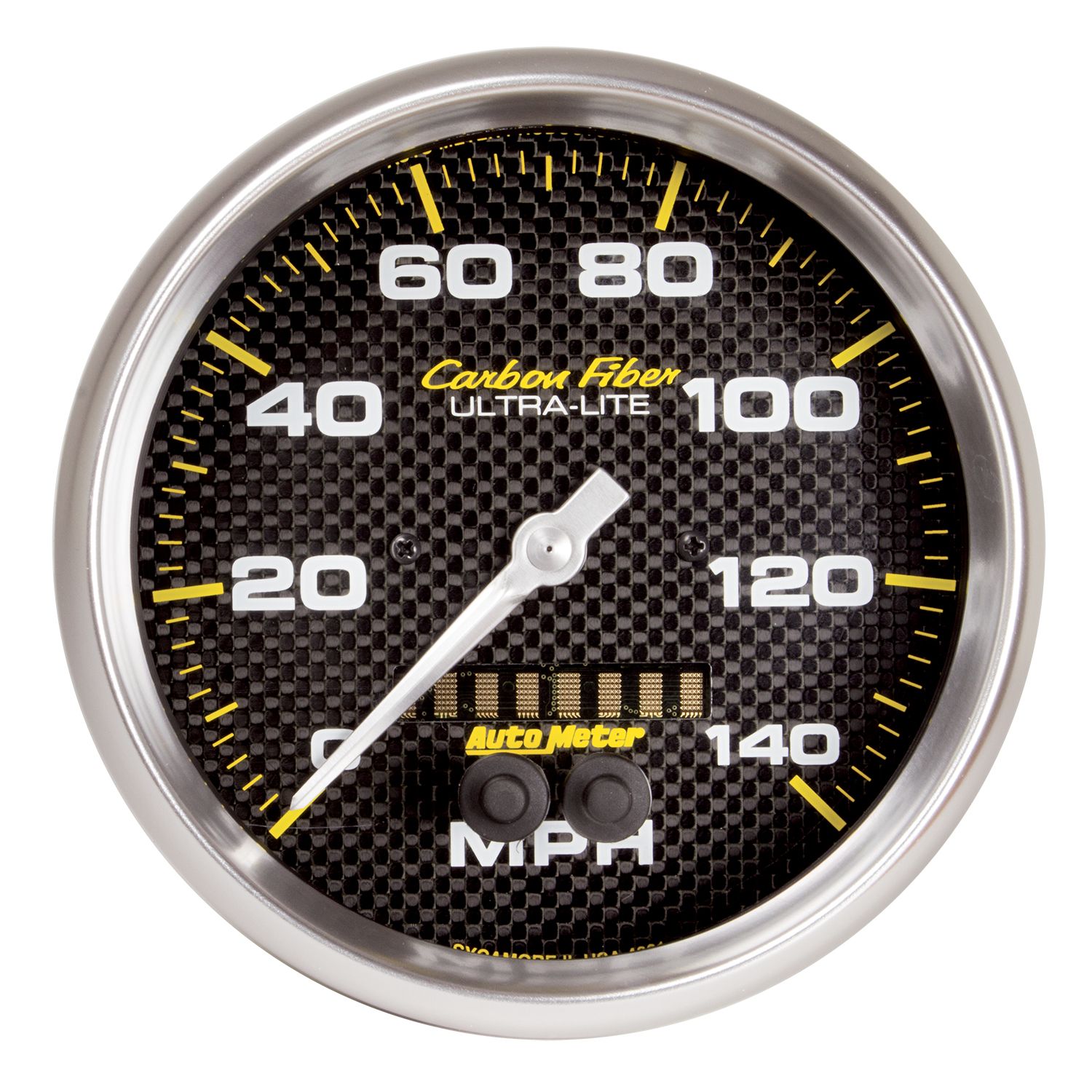 5 in. GPS SPEEDOMETER, 0-140 MPH, CARBON FIBER