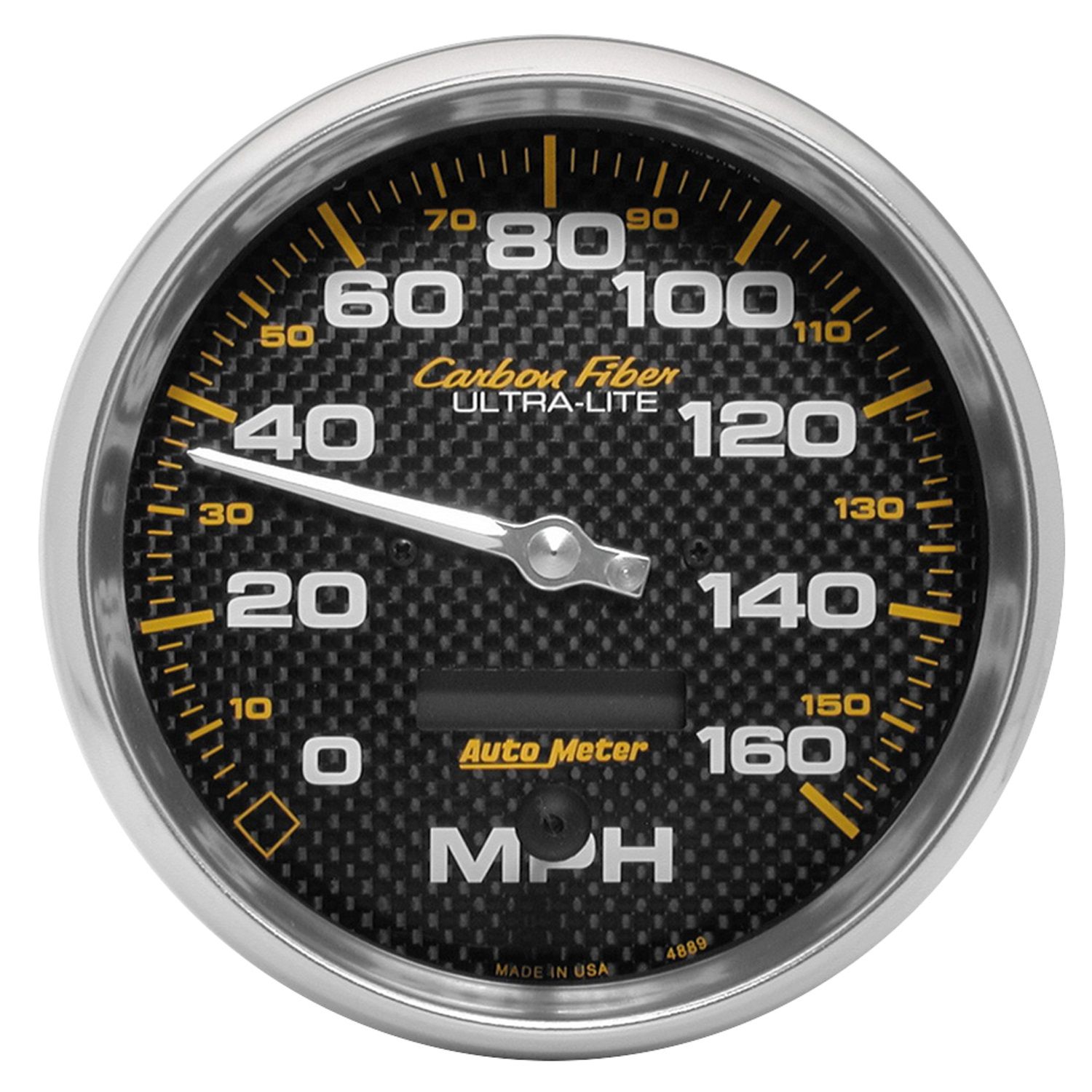 5 in. SPEEDOMETER, 0-160 MPH, CARBON FIBER