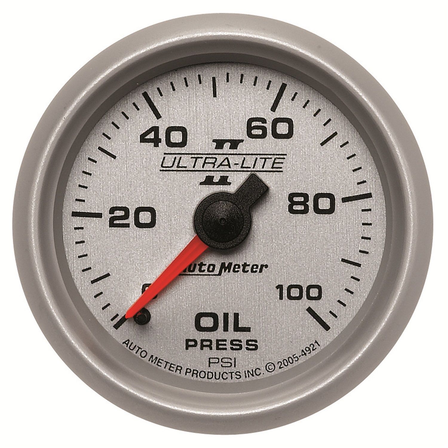 2-1/16 in. OIL PRESSURE, 0-100 PSI, ULTRA-LITE II