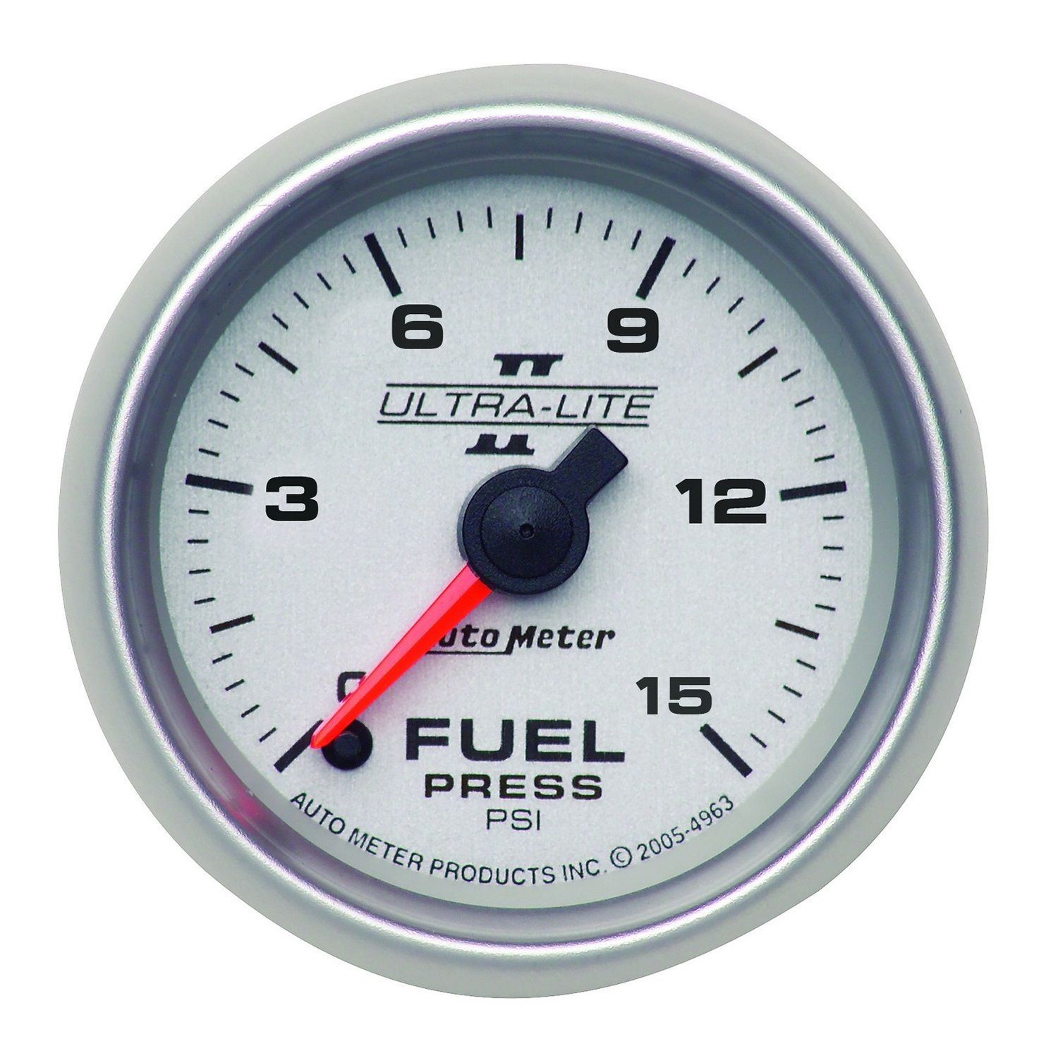 2-1/16 in. FUEL PRESSURE, 0-15 PSI, ULTRA-LITE II