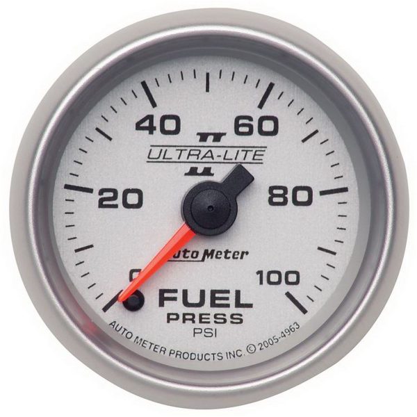 2-1/16 in. FUEL PRESSURE, 0-100 PSI, ULTRA-LITE II