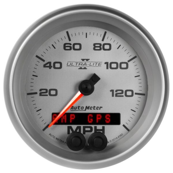 3-3/8 in. GPS SPEEDOMETER, 0-140 MPH, ULTRA-LITE II