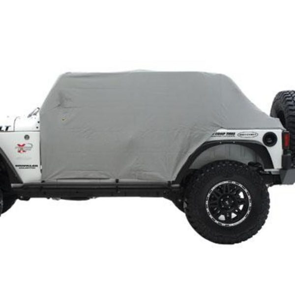 Cab Cover W/Door Flap - Water Resistant - Gray