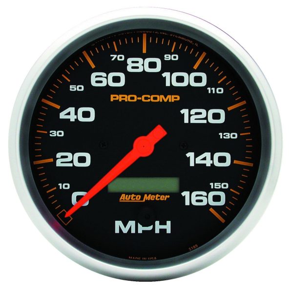 5 in. SPEEDOMETER, 0-160 MPH, PRO-COMP