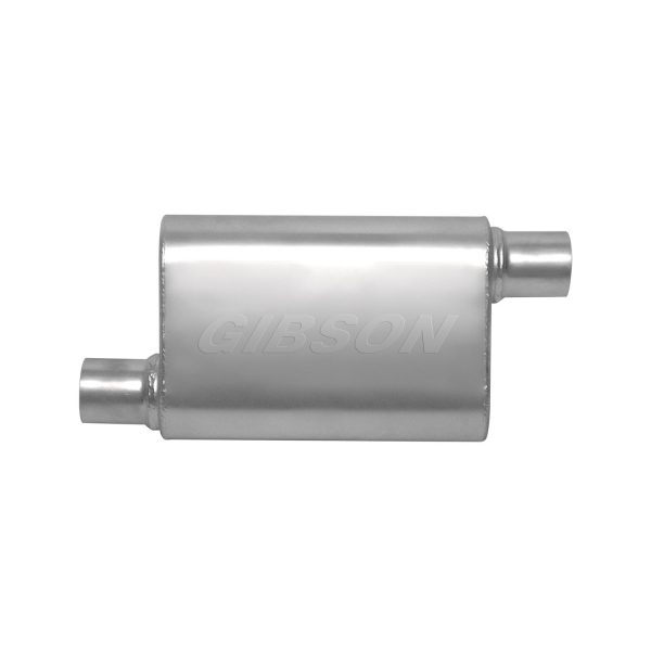 CFT Superflow Offset/Offset Oval Muffler; Stainless