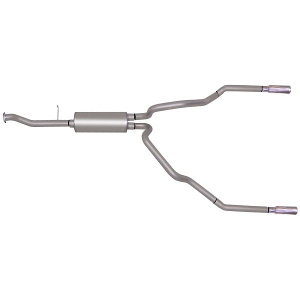 Cat-Back Dual Split Exhaust System; Aluminized