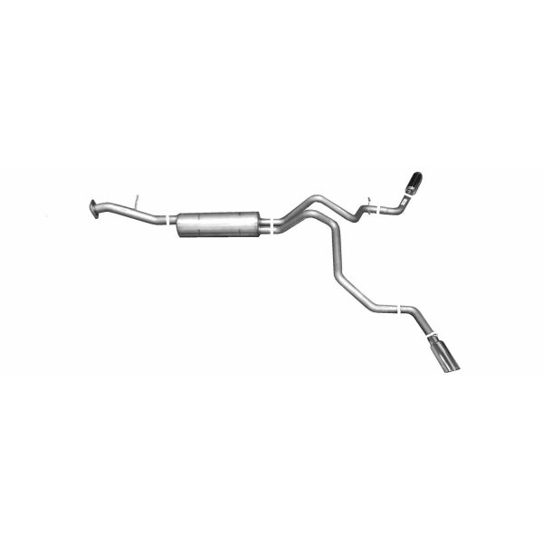 Cat-Back Dual Extreme Exhaust System; Aluminized