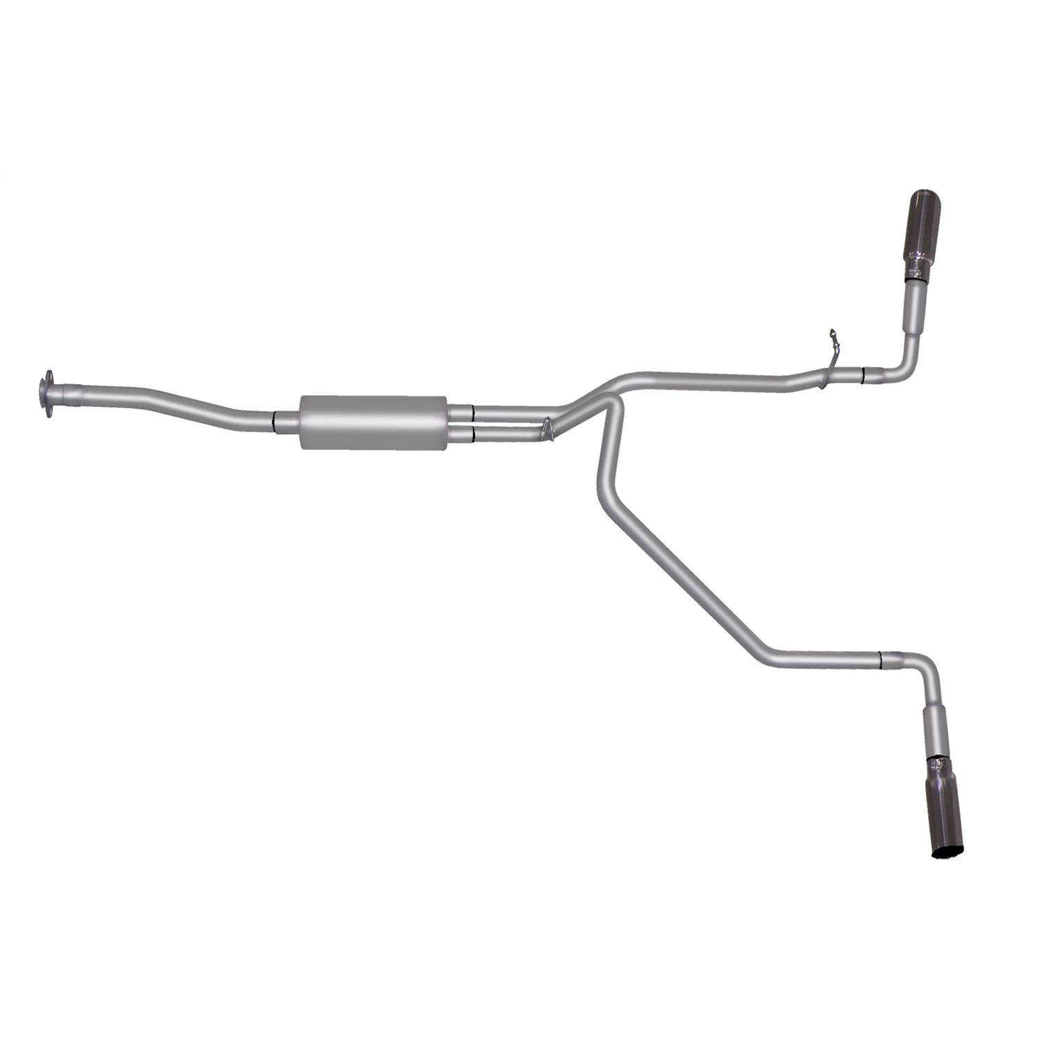 Cat-Back Dual Extreme Exhaust System; Aluminized