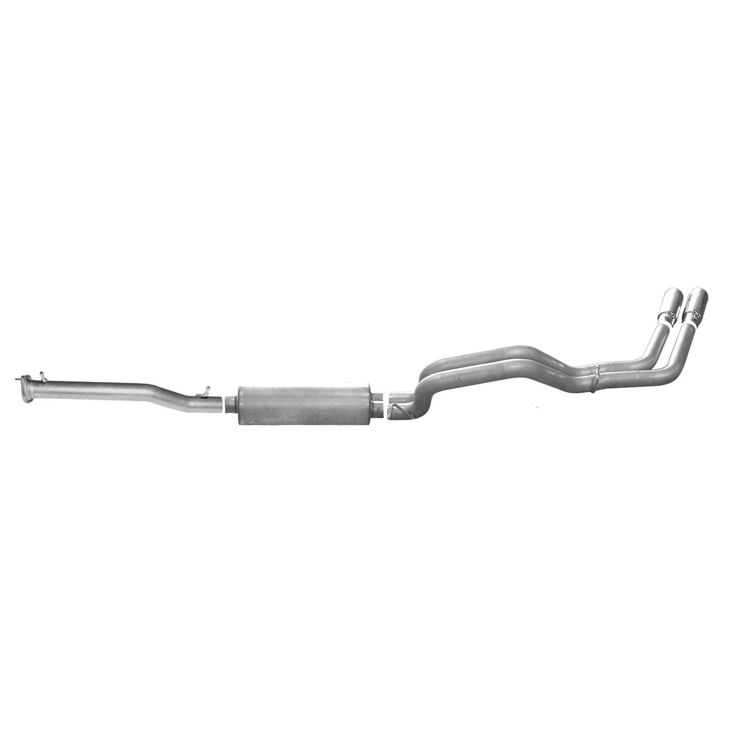 Cat-Back Dual Sport Exhaust System; Aluminized