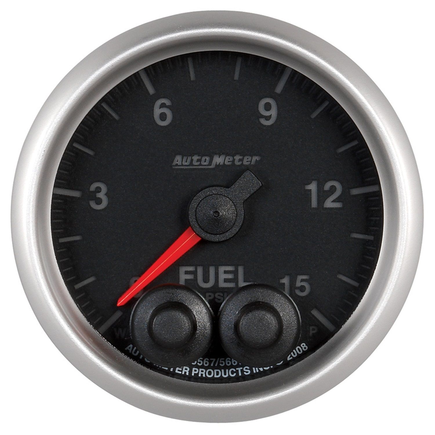 2-1/16 in. FUEL PRESSURE, 0-15 PSI, ELITE