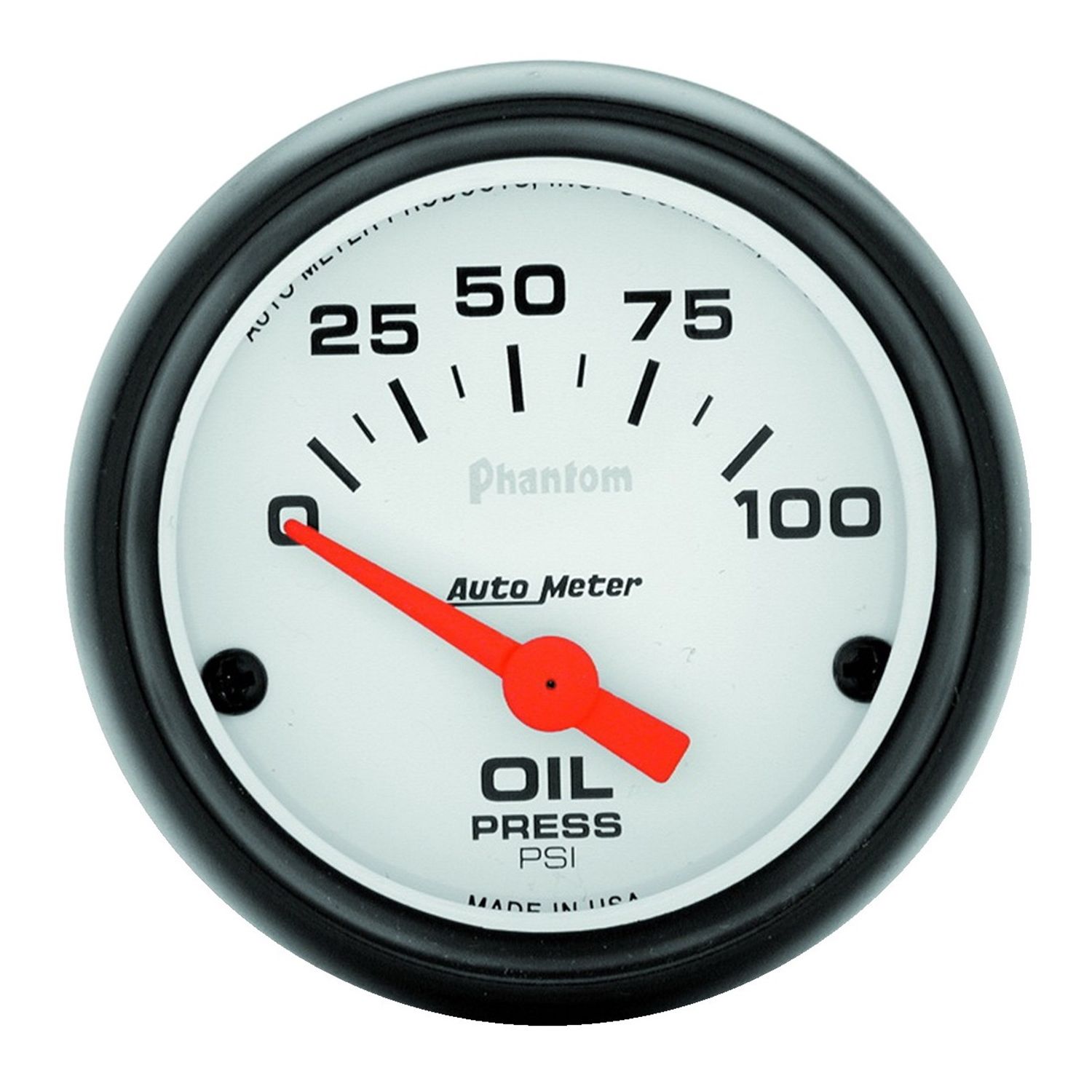 2-1/16 in. OIL PRESSURE, 0-100 PSI, PHANTOM