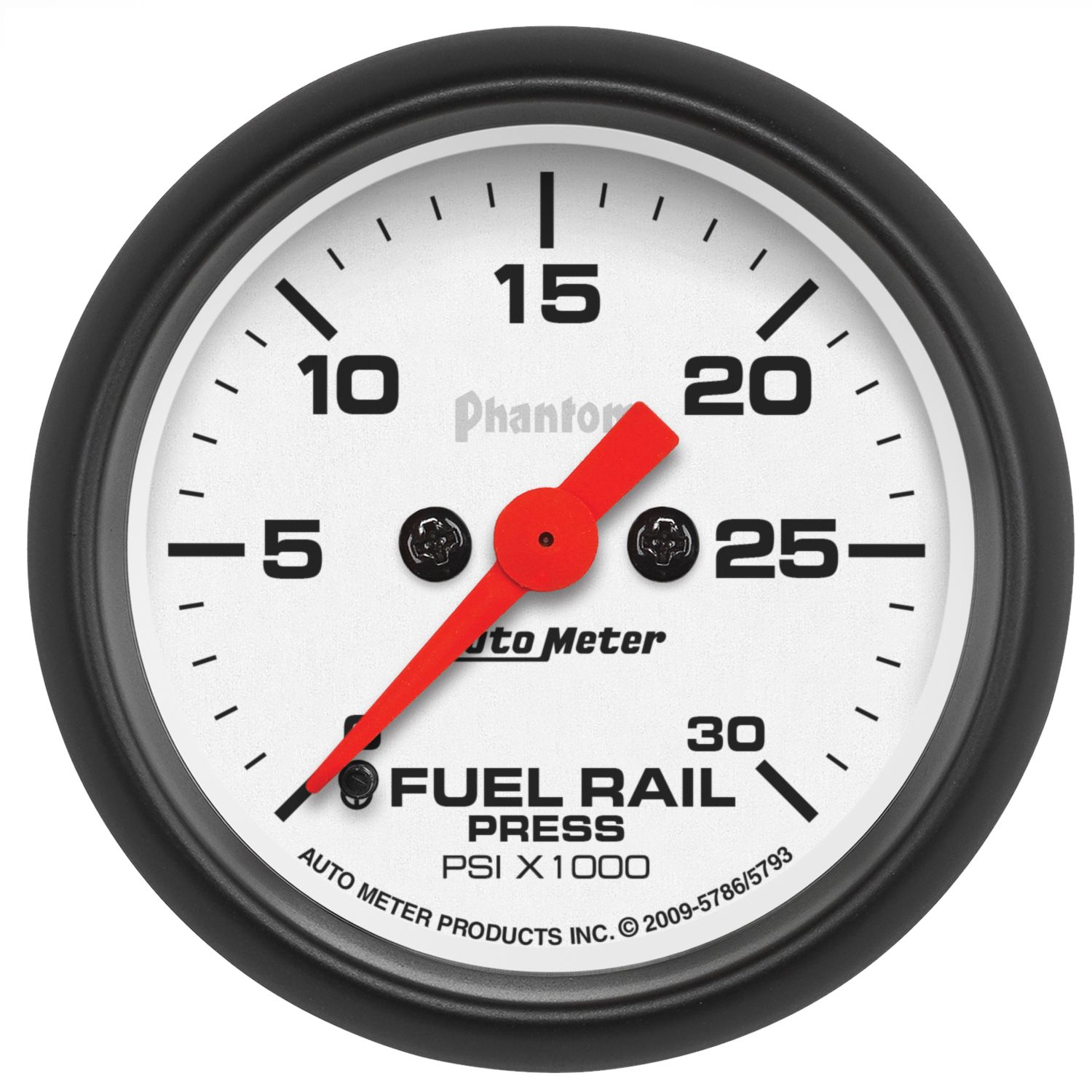 2-1/16 in. FUEL RAIL PRESSURE, 0-30K PSI, PHANTOM