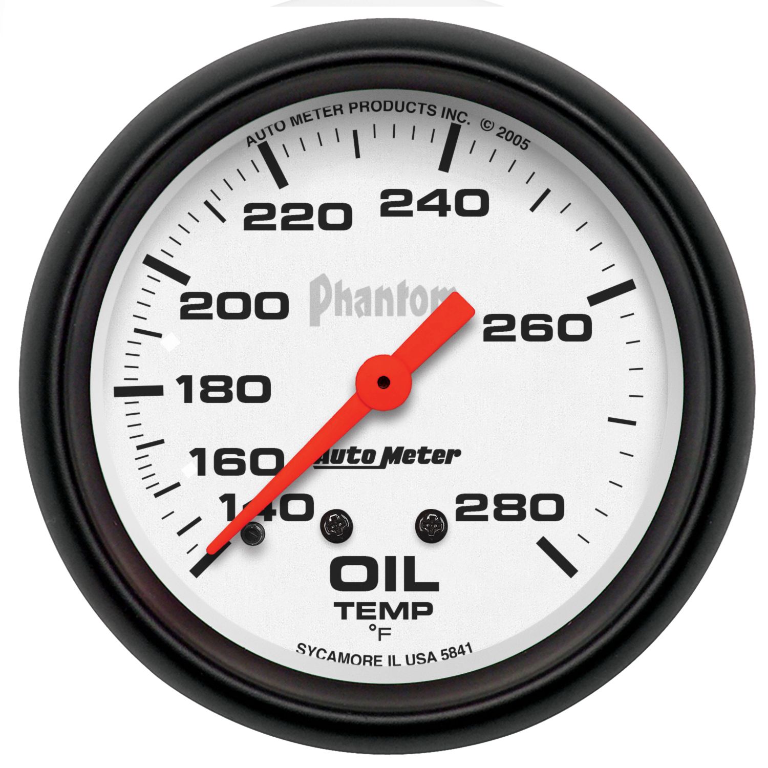 2-5/8 in. OIL TEMPERATURE, 140-280 Fahrenheit, PHANTOM