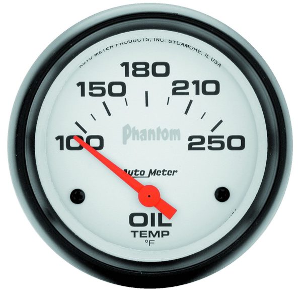 2-5/8 in. OIL TEMPERATURE, 100-250 Fahrenheit, PHANTOM