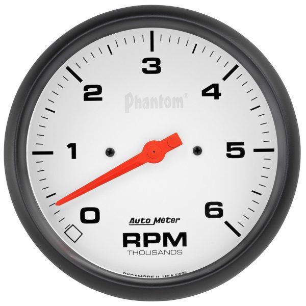 5 in. IN-DASH TACHOMETER, 0-6,000 RPM, PHANTOM