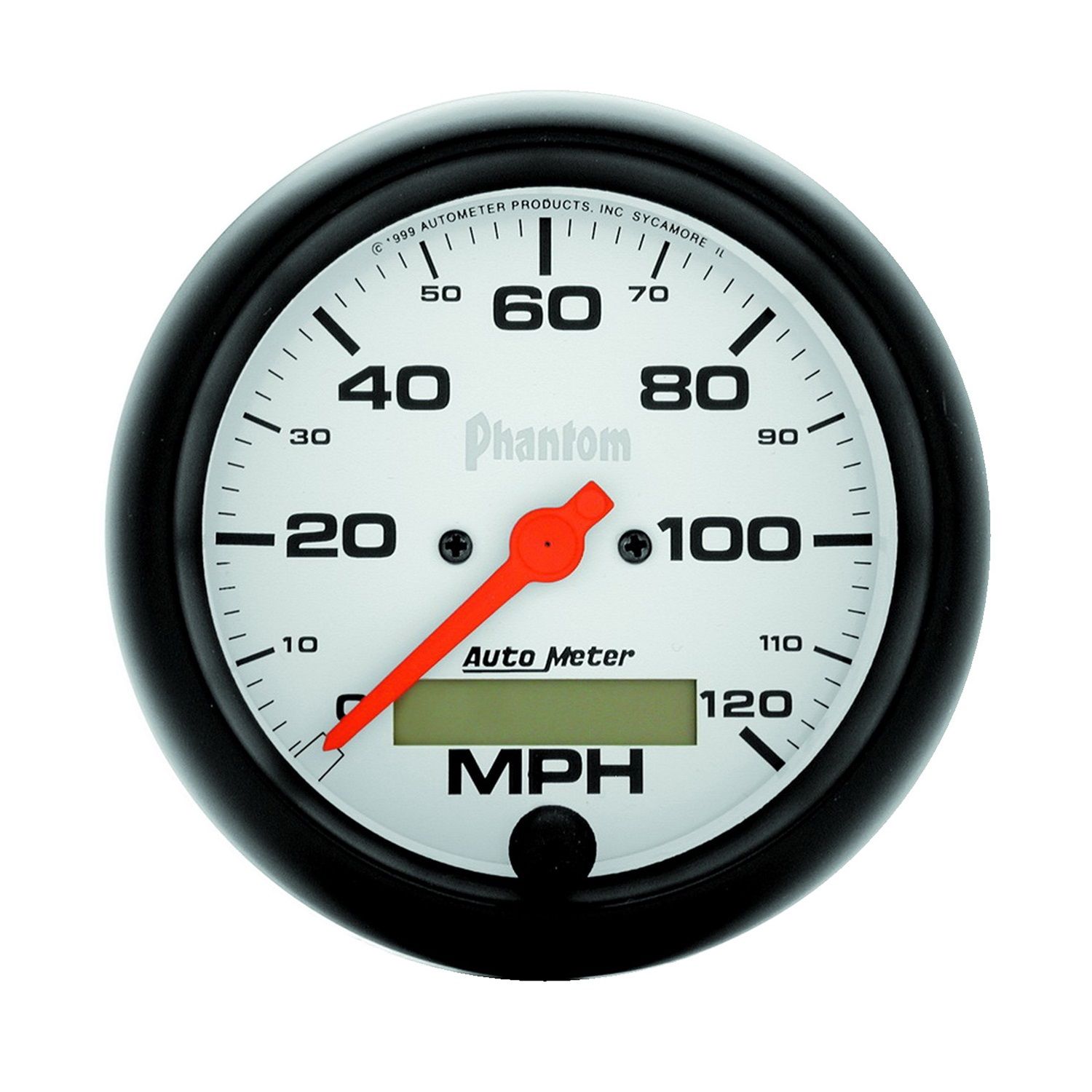 3-3/8 in. SPEEDOMETER, 0-120 MPH, PHANTOM