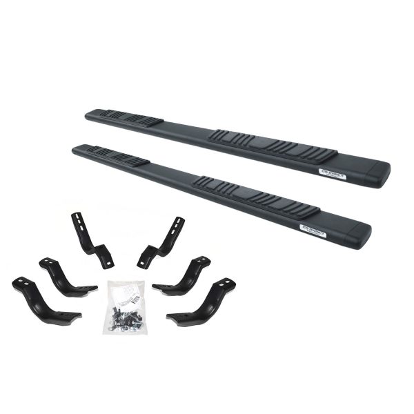 Go Rhino - 685406775T - 5in OE Xtreme Low Profile SideSteps Kit - 75in Long Textured black + Brackets