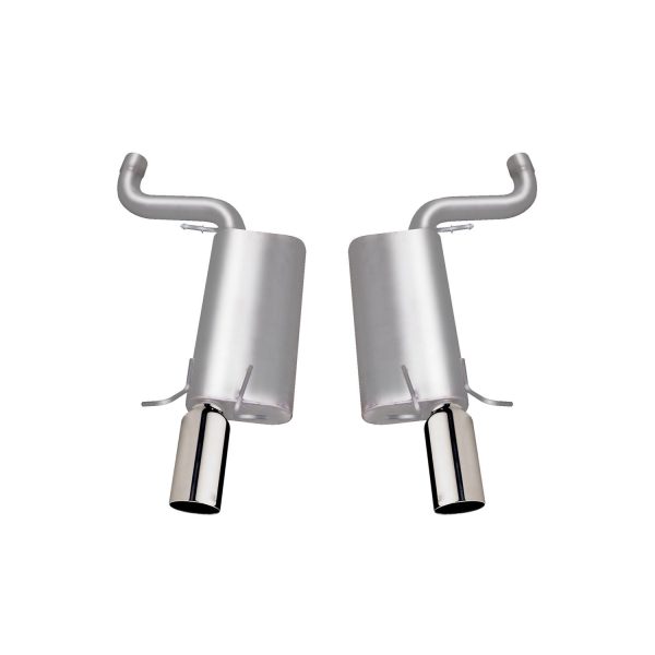 Axle Back Dual Exhaust System; Stainless