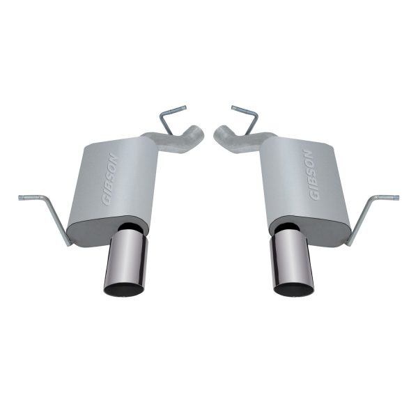 Axle Back Dual Exhaust System; Stainless