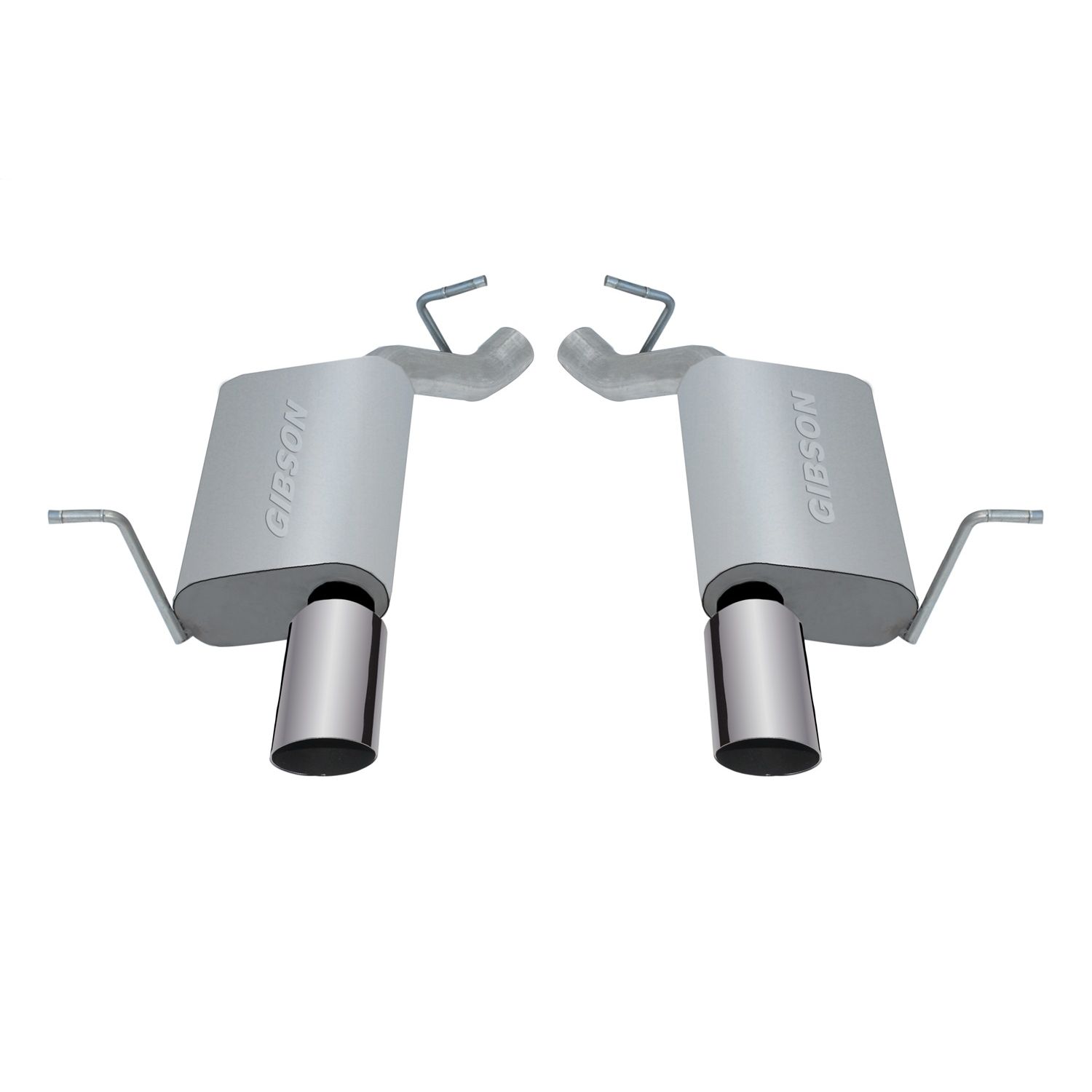 Axle Back Dual Exhaust System; Stainless