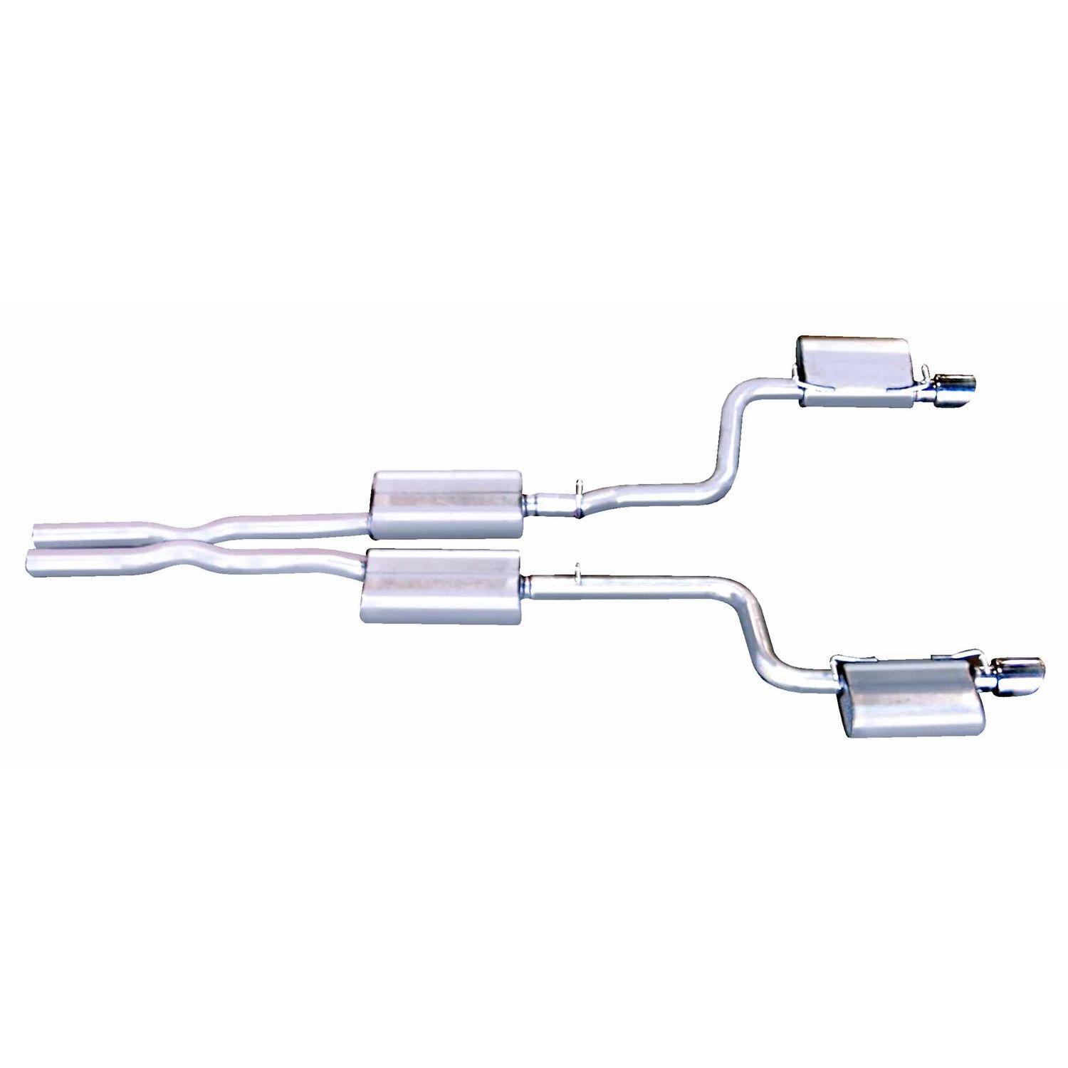 Cat-Back Dual Exhaust System; Stainless