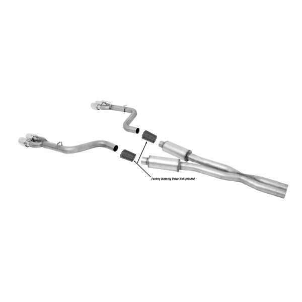 Cat-Back Dual Exhaust System; Stainless