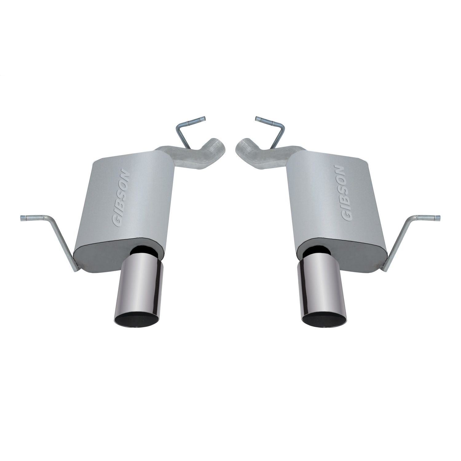 Axle Back Dual Exhaust System; Stainless