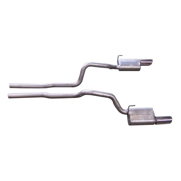 Cat-Back Dual Exhaust System; Stainless