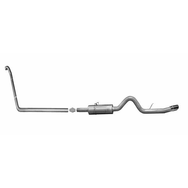 Turbo-Back Single Exhaust System; Stainless