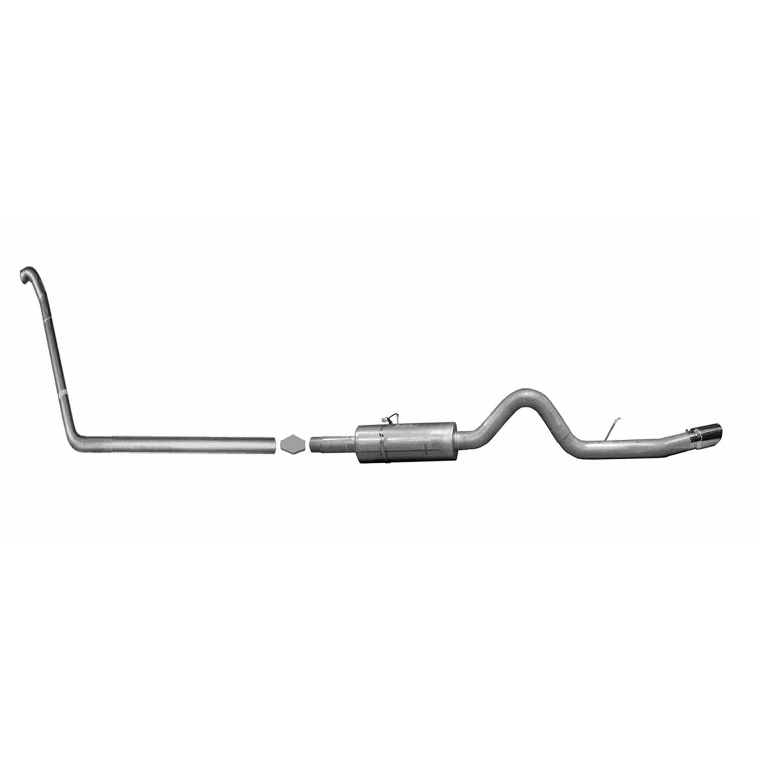 Turbo-Back Single Exhaust System; Stainless