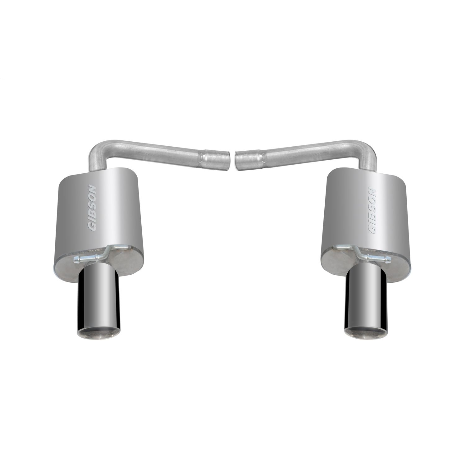 Axle Back Dual Exhaust System; Stainless