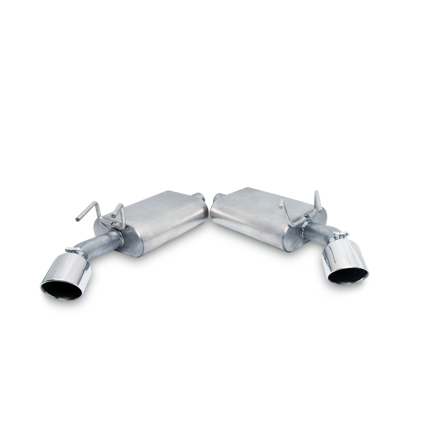 Axle Back Dual Exhaust System; Stainless