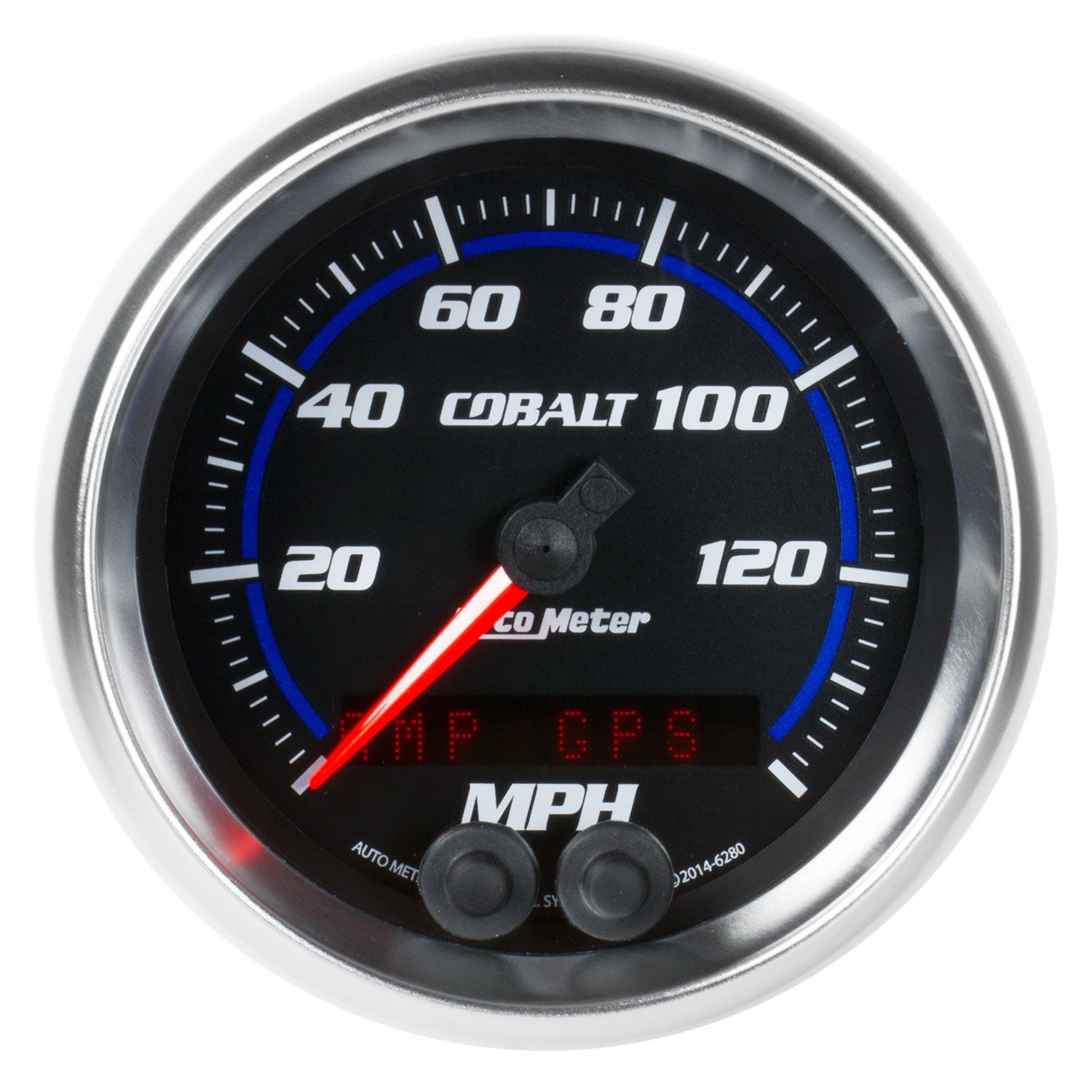 3-3/8 in. GPS SPEEDOMETER, 0-140 MPH, COBALT