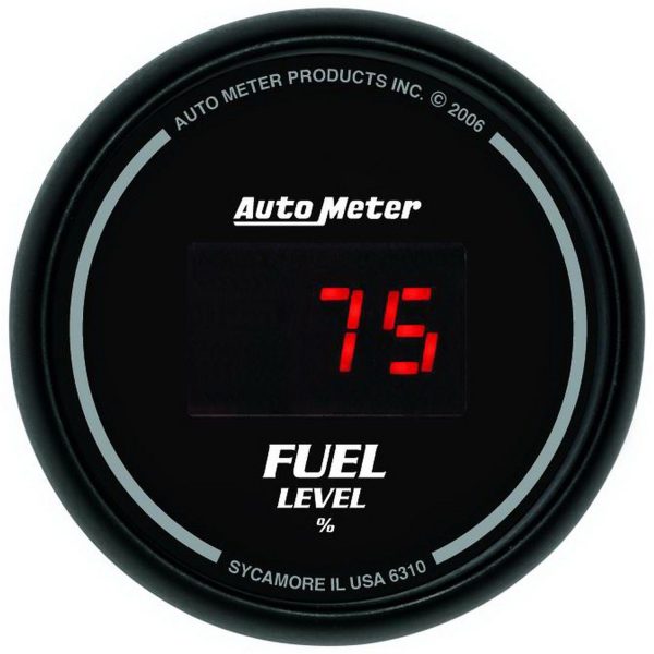 2-1/16 in. FUEL LEVEL, PROGRAMMABLE 0-280 O, DIGITAL BLACK