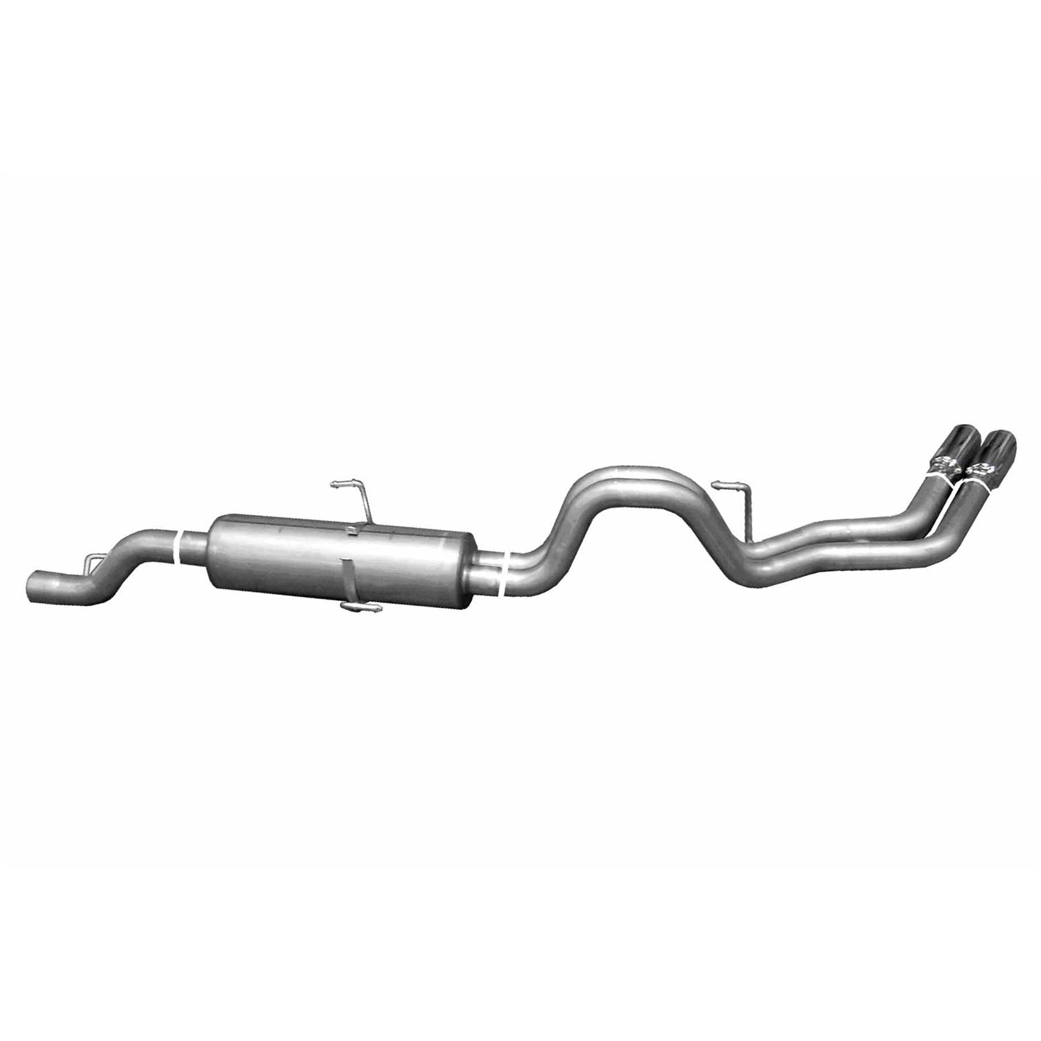 Cat-Back Dual Sport Exhaust System; Aluminized