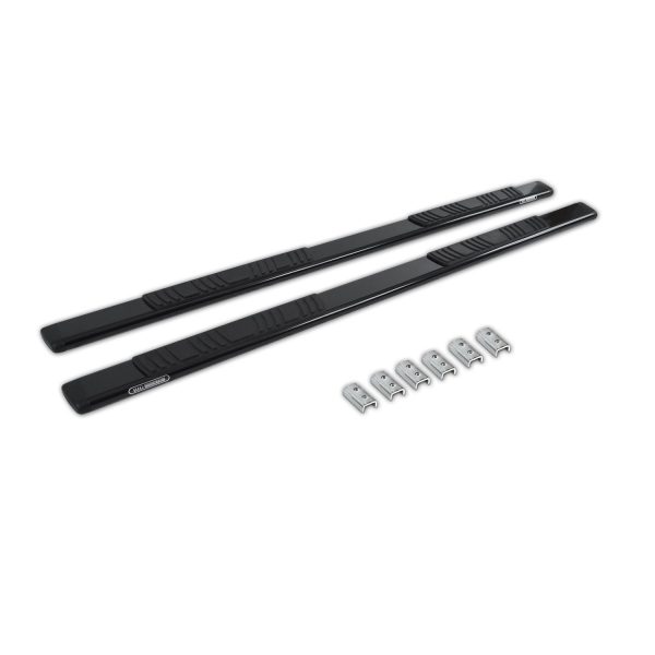 Go Rhino - 650087B - 5in OE Xtreme Low Profile SideSteps - 87in Long - Black - Bars Only