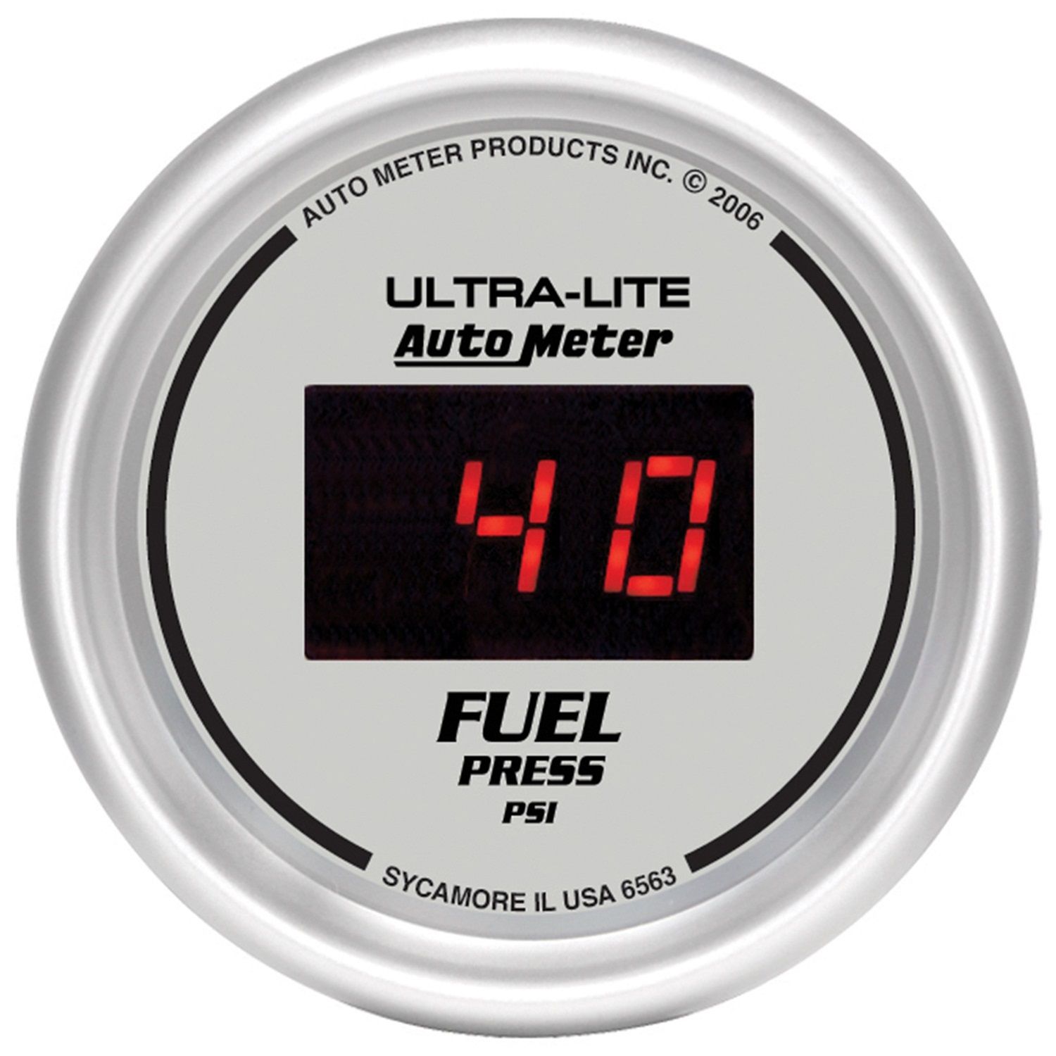 2-1/16 in. FUEL PRESSURE, 5-100 PSI, ULTRA-LITE DIGITAL