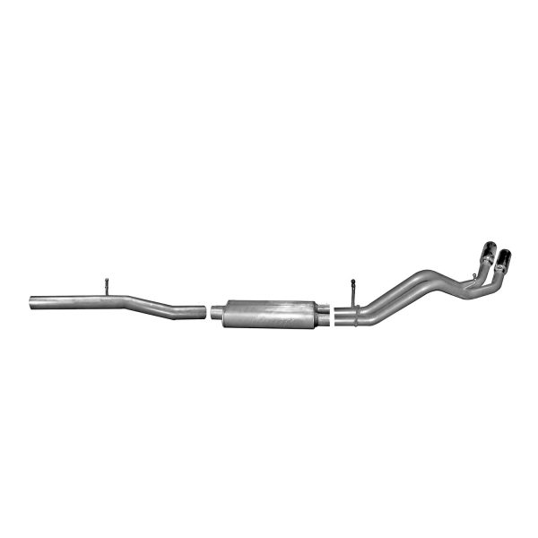 Cat-Back Dual Sport Exhaust System; Stainless