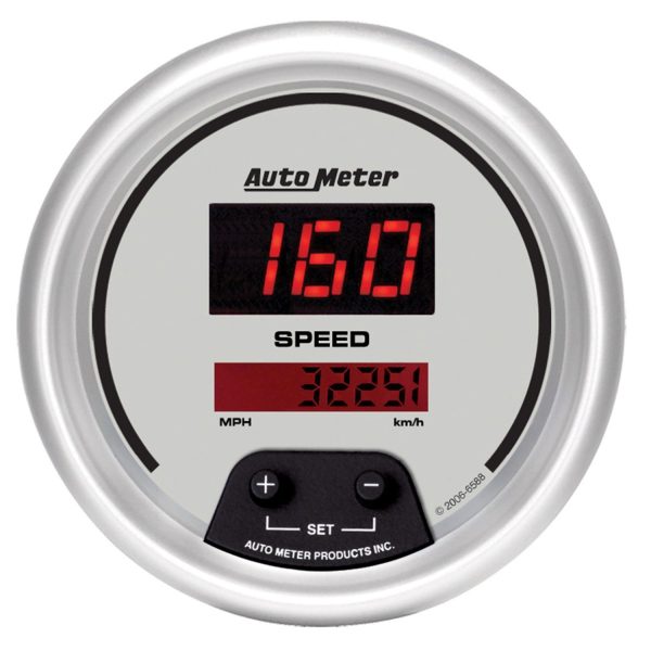 3-3/8 in. SPEEDOMETER, 0-260 MPH / 0-260 KM/H, ULTRA-LITE DIGITAL