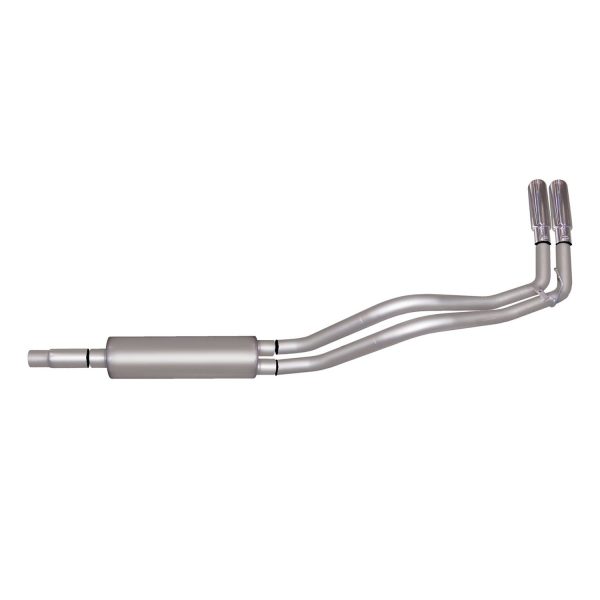 Cat-Back Dual Sport Exhaust System; Aluminized