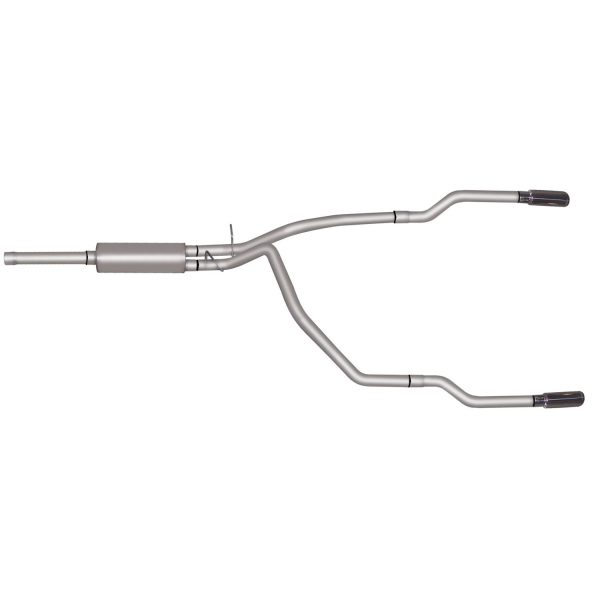 Cat-Back Dual Split Exhaust System; Stainless