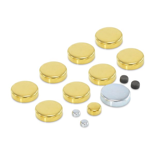 Brass Freeze Plug Kit; For Pontiac V8 Engines; All Sizes Needed Included