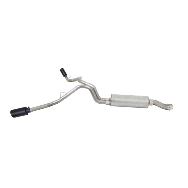 Black Elite Cat-Back Dual Extreme Exhaust System; Stainless