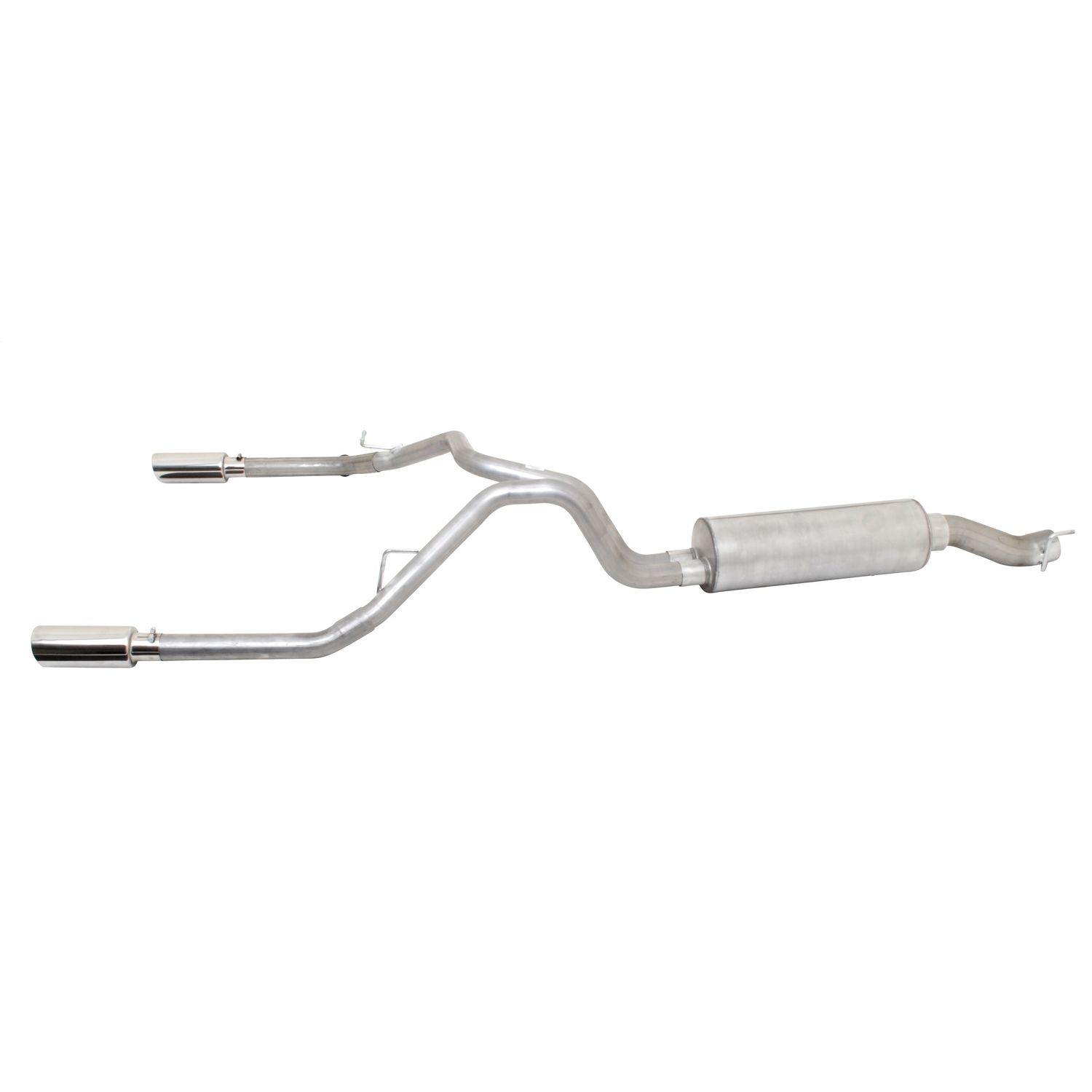 Cat-Back Dual Split Exhaust System; Stainless